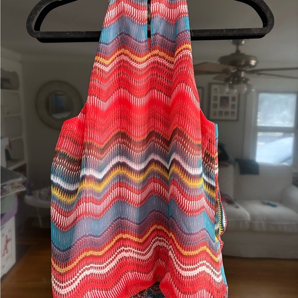 Vibrant Multicolor Ruffled Top - Picture 2 of 4